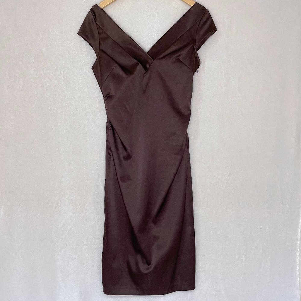 Maggy London Off-the-Shoulder Sheath Dress